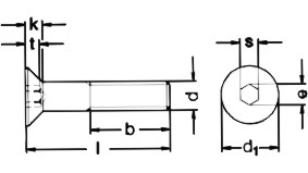 DIN 7991 Technical Drawing
