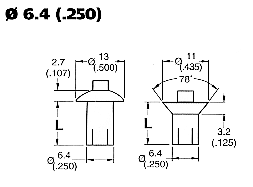 Large Diameter Steel Drive Rivets