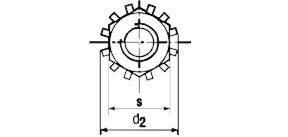 K-Lock Nut Technical Drawing