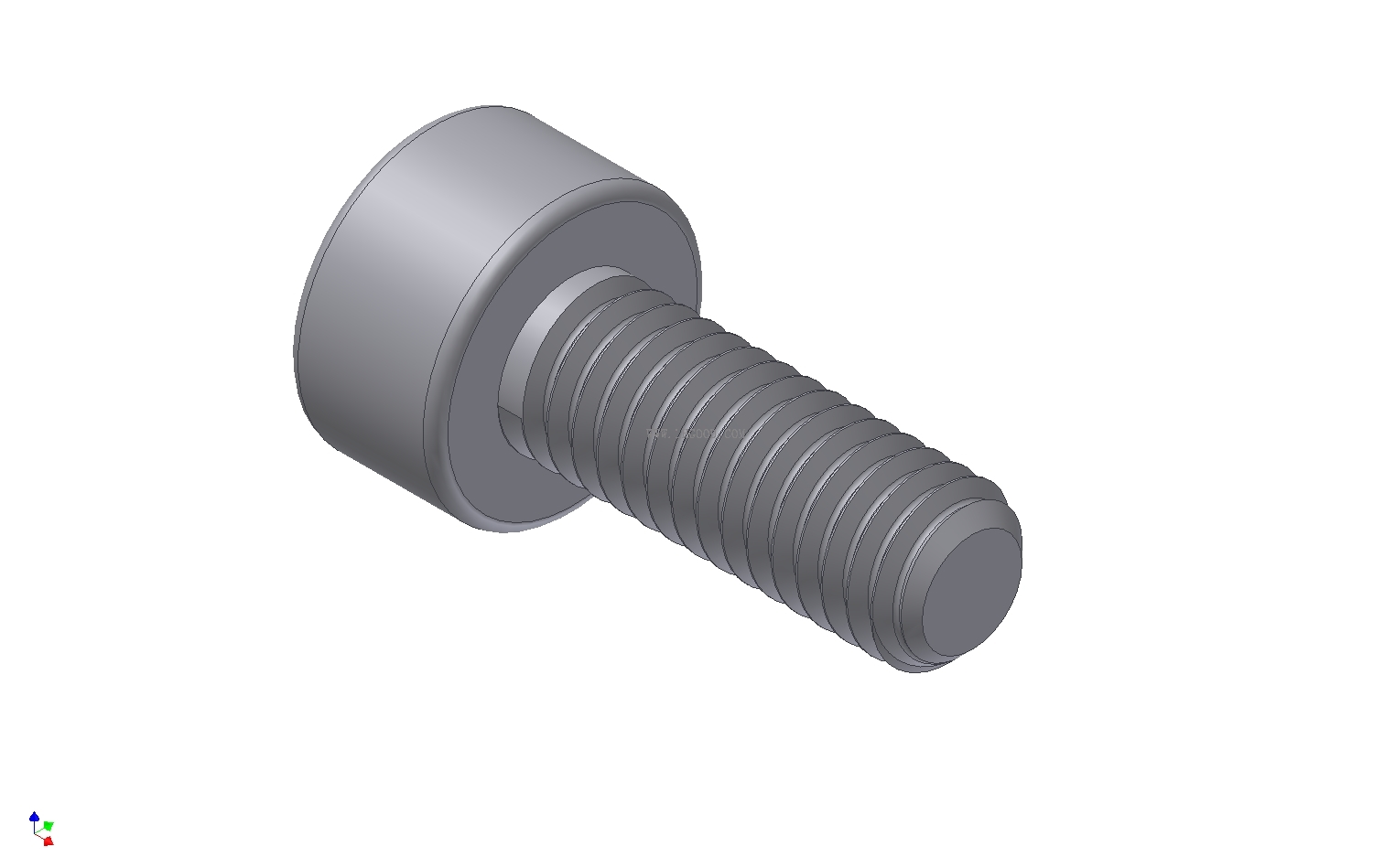 &Scaron;roub_DIN_912_M6x20mm_A2 LHGOOD-DIN912內(nèi)六角圓柱頭螺釘 產(chǎn)品CAD圖 欣賞！